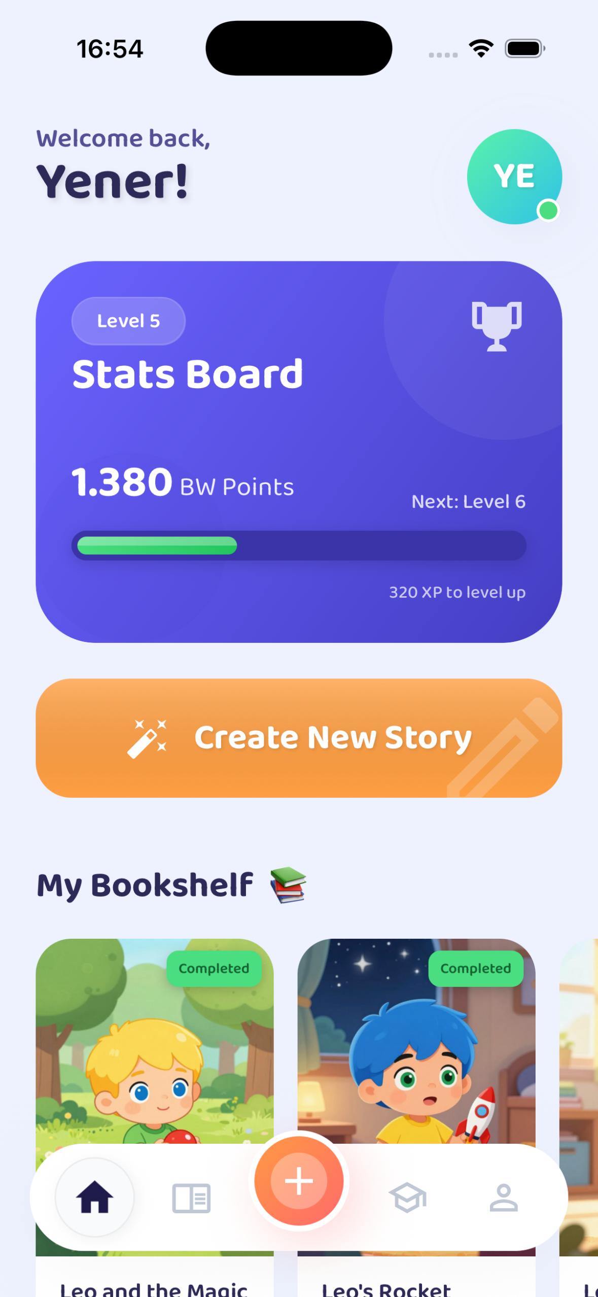 Bookworm Uygulama Ekranı - Kişiselleştirilmiş Masal Örneği 1